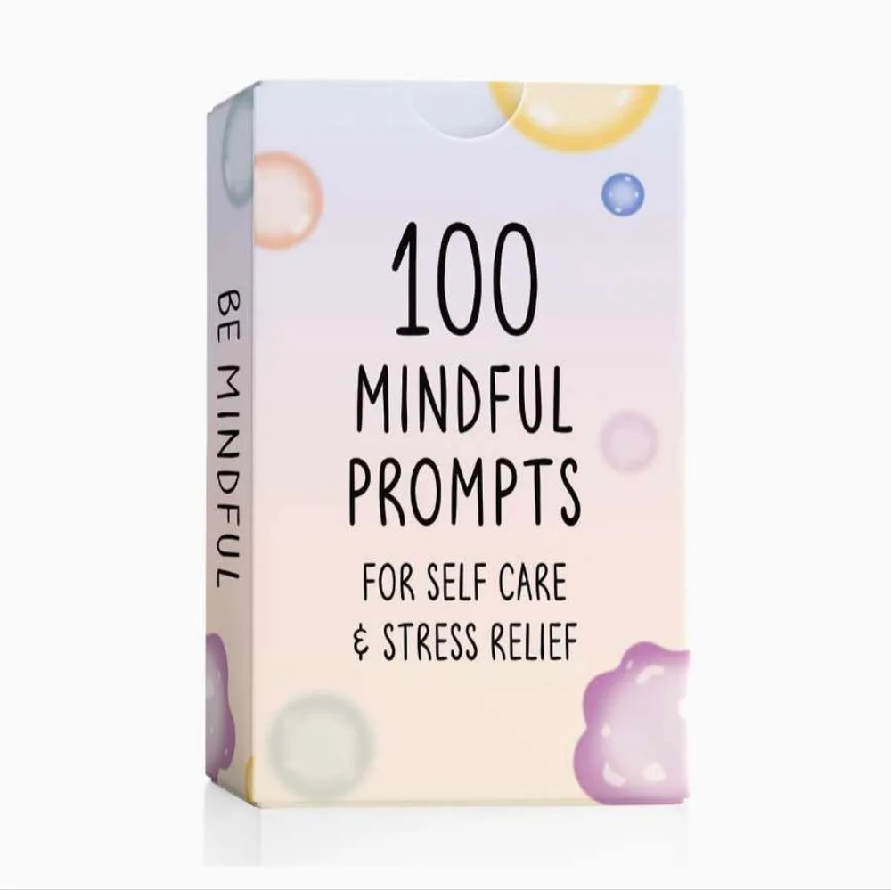 BEST 100 Mindful Prompts for Self Care & Stress Relief | Cards to Reduce Anxiety